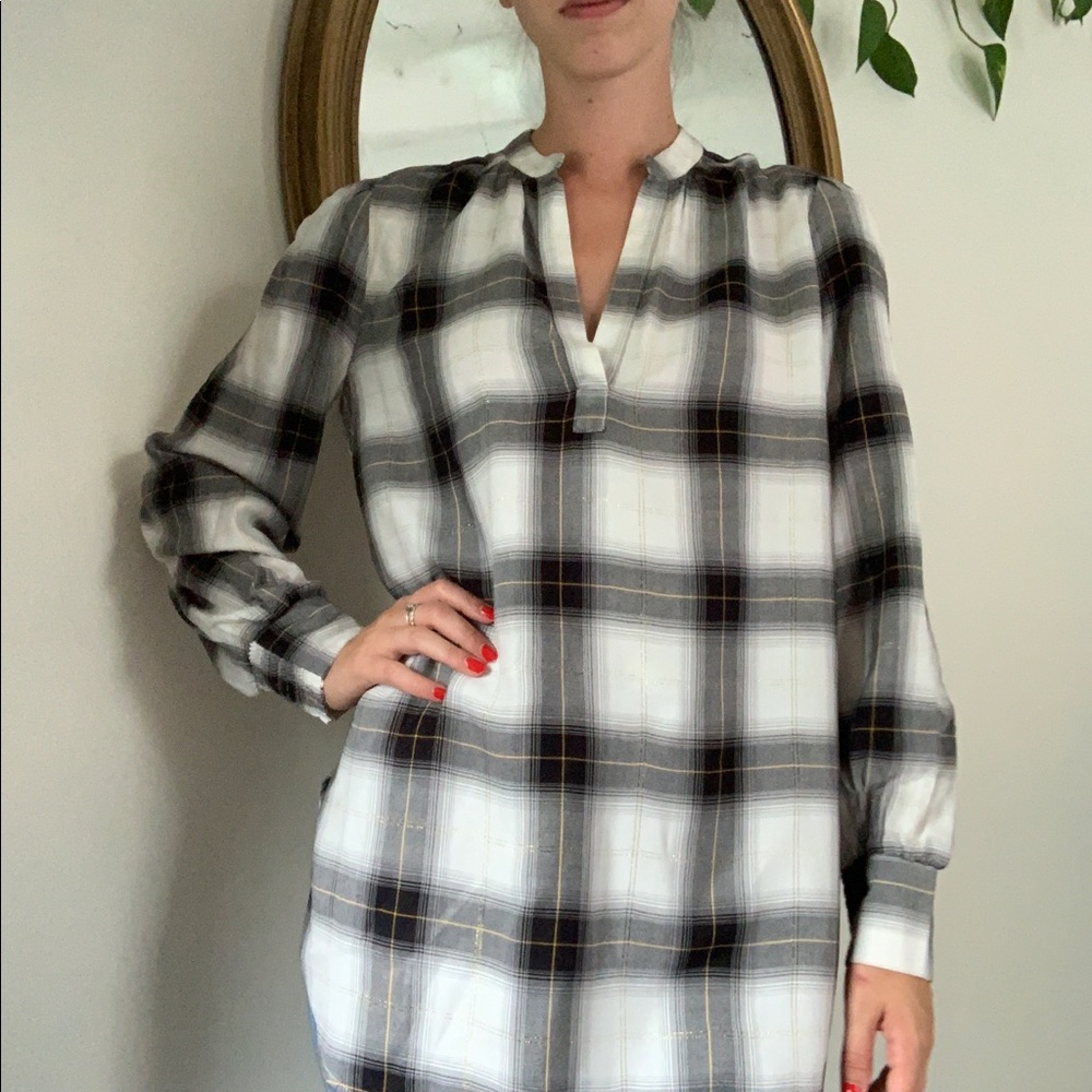 NWT Loft Plaid Tunic